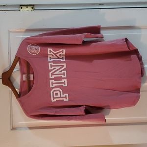 Pink 3/4 sleeve shirt